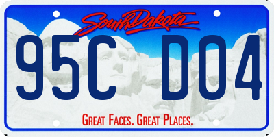 SD license plate 95CD04