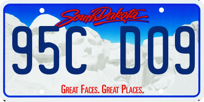 SD license plate 95CD09