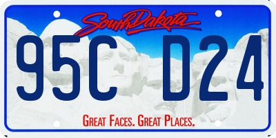 SD license plate 95CD24