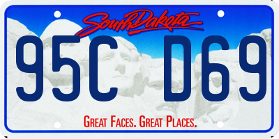 SD license plate 95CD69