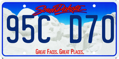 SD license plate 95CD70