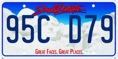 SD license plate 95CD79