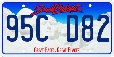SD license plate 95CD82