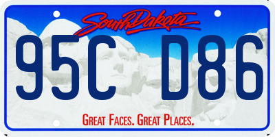 SD license plate 95CD86