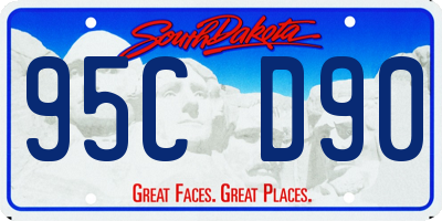 SD license plate 95CD90