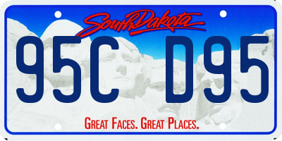 SD license plate 95CD95
