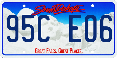SD license plate 95CE06