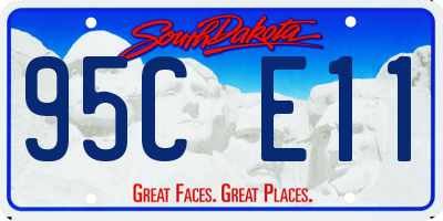 SD license plate 95CE11