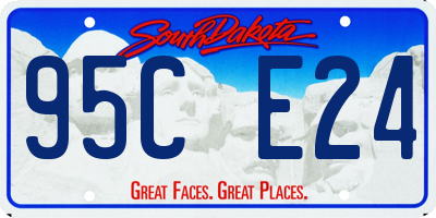 SD license plate 95CE24