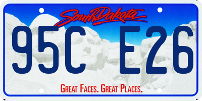 SD license plate 95CE26