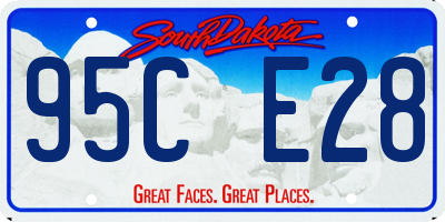 SD license plate 95CE28