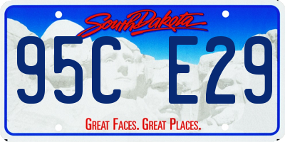 SD license plate 95CE29