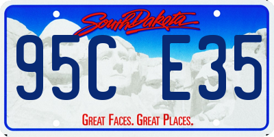 SD license plate 95CE35
