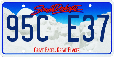 SD license plate 95CE37