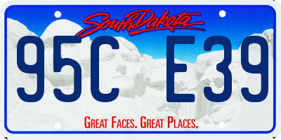SD license plate 95CE39