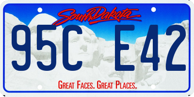 SD license plate 95CE42