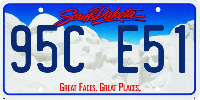 SD license plate 95CE51