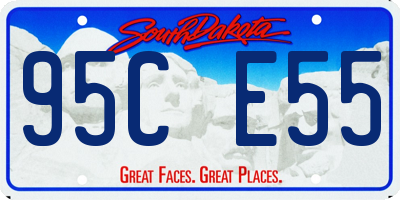 SD license plate 95CE55