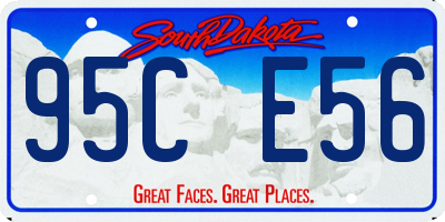 SD license plate 95CE56
