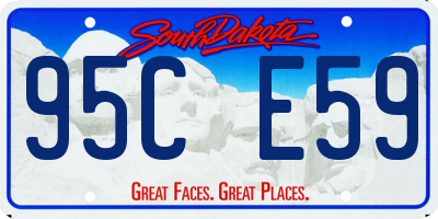 SD license plate 95CE59