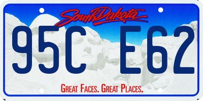 SD license plate 95CE62