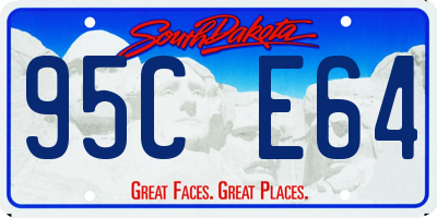 SD license plate 95CE64