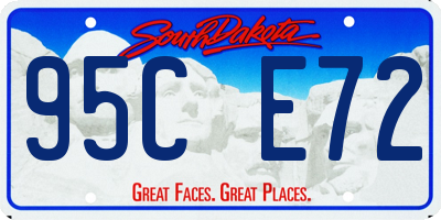 SD license plate 95CE72