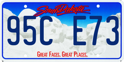 SD license plate 95CE73