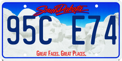 SD license plate 95CE74