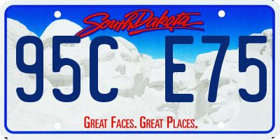 SD license plate 95CE75