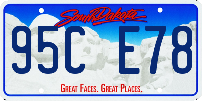 SD license plate 95CE78