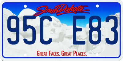 SD license plate 95CE83