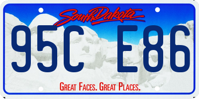 SD license plate 95CE86
