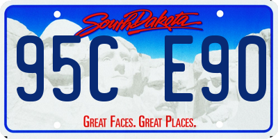 SD license plate 95CE90