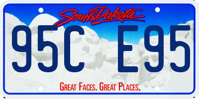 SD license plate 95CE95