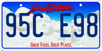SD license plate 95CE98