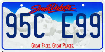 SD license plate 95CE99