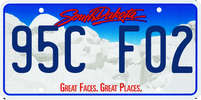 SD license plate 95CF02