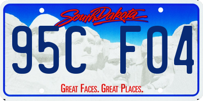 SD license plate 95CF04