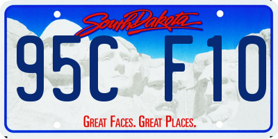 SD license plate 95CF10