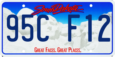 SD license plate 95CF12