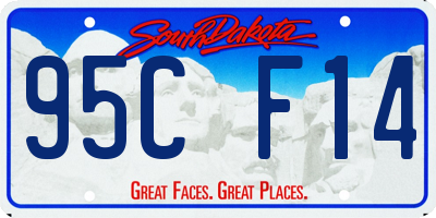 SD license plate 95CF14