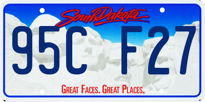SD license plate 95CF27