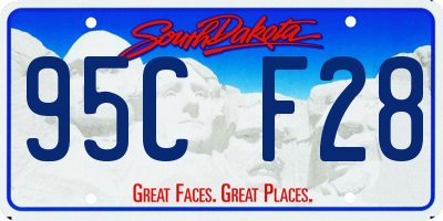 SD license plate 95CF28