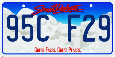 SD license plate 95CF29