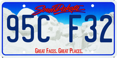 SD license plate 95CF32