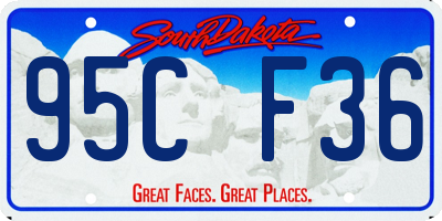 SD license plate 95CF36