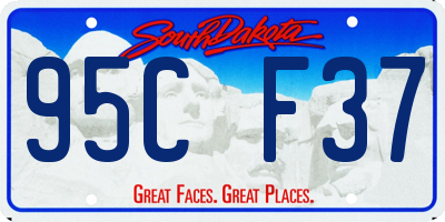 SD license plate 95CF37
