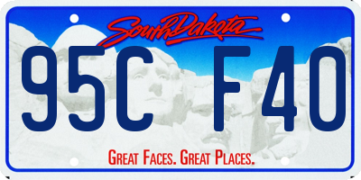SD license plate 95CF40