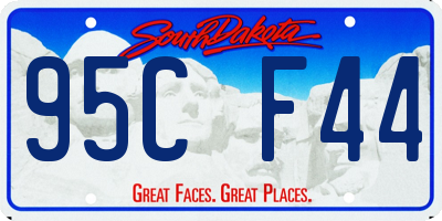 SD license plate 95CF44